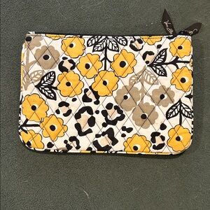 Vera Bradley Yellow Floral Cosmetic Bag